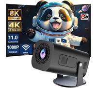 Android 11 Mini Projector 280 ANSI 4K 8K 1080P WiFi 6 BT5.0 Home Cinema Portable Projector Android/IOS Video Theater (black)