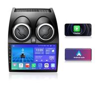 Android 12 Carplay Car Stereo Radio for Nissan Qashqai J10 (2006-2013), 4+32GB 9 Inch QLED Touch Screen with Carplay Android Auto Mirror Link Weather Display SWC RSD DSP Bluetooth