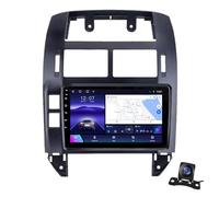 Android 12 Double Din 9" Touchscreen Car Stereo for Volkswagen Polo Mk4 (2004-2009) with CarPlay, GPS Navigation, AHD Backup Camera, Steering Wheel Control, FM/Bluetooth/USB