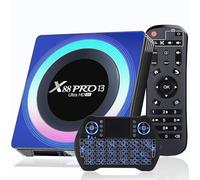 Android 13.0 TV Box 2025, Android TV Box 4GB RAM 32GB ROM 4K 8K HDR RK3528, Android box 4K 6K supports WIFI6 2.4G/5GHz Dual-WIFI Bluetooth 5.0 3D HDR10 Smart TV Box with Mini Wireless Keyboard