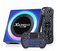 Android 13.0 TV Box, Android TV Box 4K 8K 4GB RAM 64GB ROM Android Box RK3528 Supports WIFI6 2.4GHz+5GHz Dual-band WIFI Bluetooth 5.0 HDR10+ with Mini Wireless Keyboard Remote Control