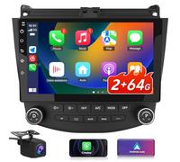Android 13 [2GB+64GB] Car Radio Compatible for Honda Accord 2003-2007with Reverse Camera, 10 Inch Touch Screen with GPS/FM/WiFi/USB/SWC,Support Wireless CarPlay Android Auto
