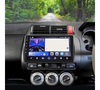 Android 13 4+64G Double Din Car Stereo Radio for Honda Jazz GD 2002-2008 9 Inch Touchscreen with Wireless CarPlay Android Auto GPS Navi Bluetooth Wifi FM/RDS SWC Split Screen Backup Camera Mic