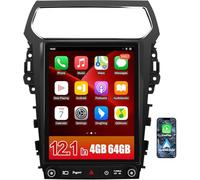Android 13 [4G+64G] Car Radio for Ford Explorer 2011-2019, 12.1inch Touch Screen Stereo with GPS WiFi SWC Wireless Apple CarPlay Android Auto