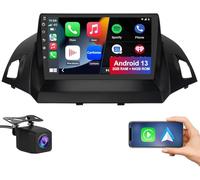 Android 13 Car Radio Compatible for Ford Escape 2013-2016 with Reverse Camera, 9 Inch Touch Screen with GPS/FM/WiFi/Reverse Camera, Support SWC Wireless CarPlay Android Auto [2GB+64GB]