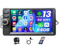 Android 13 Car Radio for Chevrolet Chevy Silverado/Tahoe 2003-2006, GMC Sierra/Yukon: 2+64GB Main Unit with Wireless CarPlay / Android Car GPS Camera Replacement DSP SWC