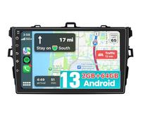 Android 13 Car Radio for Toyota Corolla 2006-2012, 9 inch GPS Navigation Built in Wireless CarPlay Android Auto Bluetooth WiFi SWC Head Unit Auto FM/AM DSP Wireless Update [2G+64G]