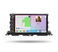 Android 13 Car Radio for Toyota Highlander 2015-2019, with Carplay & Android Auto, 10.2 QLED Head Unit, 8+256GB, GPS, DTS,4GLTE/5G WiFi, Vivid 13 Stereo