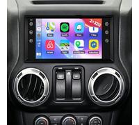 Android 13 Car Radio Stereo for Jeep Wrangler/Unlimited 2007-2010, 7" IPS Head Unit Touch Screen Stereo Player with Wireless CarPlay & Android Auto, Bluetooth/WiFi/GPS/SWC/FM/Backup Camera/Mic 2+32G