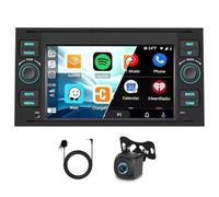 Android 13 Car Stereo for Ford Mondeo 2003-2007 7 Inch Touchscreen Double Din Car Stereo Radio w/Carplay Android Auto GPS Sat Nav Bluetooth FM/RDS Support Mirror Link SWC Backup Camera Mic, 4G+64G