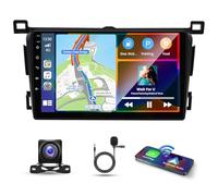 Android 13 Car Stereo for Toyota RAV4 2013-2018, 4G+64G 9 Inch Touch Screen 2 Din Car Radio Receiver Head Unit w/Wireless Carplay & Android Auto Bluetooth GPS Navi Wifi FM BT SWC Backup Camera Mic