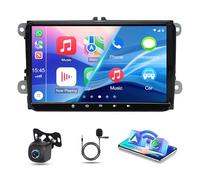 Android 13 Car Stereo for VW Transporter T5 2010-2015 Double Din 9 Inch 2G+32G Car Radio with Wireless Carplay Android auto IPS Touchscreen Bluetooth GPS WIFI FM/RDS SWC Backup Camera