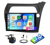 Android 13 Double Din Car Stereo for Honda Civic 2005-2011 with Wireless Carplay & Android Auto 9 Inch Touchscreen Car Radio Vedio Player Sat Nav WiFi Bluetooth WIFI FM EQ FM RDS SWC Backup Camera