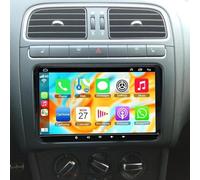 Android 13 Double Din Car Stereo for Volkswagen Polo 2009-2013 Car Radio with Wireless CarPlay Android Auto Head Unit Sat Nav 9 Inch Touchscreen GPS WiFi FM RDS Bluetooth SWC Backup Camera