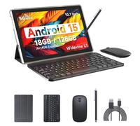 Android 13 Tablet, 10.1 Inch 8GB RAM+128GB ROM/1TB Expandable Tablet PC, Quad-core 2.0GHz Processor, 1280*800 10" HD Touch Screen, 2.4G/5G WiFi 6 BT 5.0, 2 in 1 Tablets with Keyboard Case Mouse Stylus