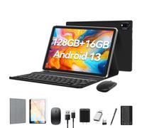 Android 13 Tablet 2025 Latest 10 inch Octa-Core Tableta, 128GB ROM+16GB RAM (8+8 Virtual)+1TB Expand, 5G WiFi Tablets with 13MP+8MP Camera, 8000 mAh Battery, 2 in 1 Tablet with Keyboard, Mouse, Case