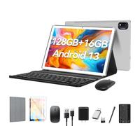 Android 13 Tablet 2025 Latest 10 inch Octa-Core Tableta, 128GB ROM+16GB RAM (8+8 Virtual)+1TB Expand, 5G WiFi Tablets with 13MP+8MP Camera, 8000 mAh Battery, 2 in 1 Tablet with Keyboard, Mouse, Case