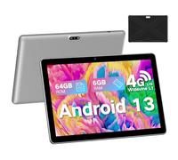 Android 13 Tablet with SIM Card Slot, 10.1 Inch Cellular Tablets, 4G LTE Tablet & Phone (Makes Calls), 6GB+64GB, Support 1TB Expand, Tablet with Case, 5MP+8MP GPS 5G WiFi Tablet,Parental Control