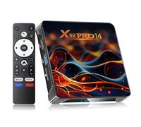 Android 14.0 TV Box 2025, Android Box 2GB 16GB Storage with RK3518 Quad-core CPU Support 4K 6K 8K WiFi 6 2.4G/5.8G Dual-band WiFi HDR10+ 100M Ethernet Bluetooth 5.0 USB 3.0 Smart Box for TV