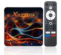 Android 14.0 TV Box, Android Box 2GB RAM 16GB ROM RK3518 Quad-Core 64bit Cortex-A53, TV Box Support 2.4/5.0GHz with 4K UHD and 100M Ethernet USB 3.0/2.0 Smart Box