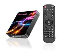 Android 14.0 TV Box,Smart TV Box Rk3528 Quad-Core 64-Bit ARM Cortex-A53 Support 8K/4K 2.4/5.0Ghz WIFI BT4.0 100/1000M HDMI 2.0 H.265 Set Top Box,4GB+64GB