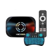 Android 14.0 TV Box, Smart TV Box S905A/X5M Chip Support 2.4G/5.8G Wifi6 10M/100M Ethernet LAN BT 5.0 3D/8K Set Top TV Box with Wireless Mini Keyboard,4GB+32GB