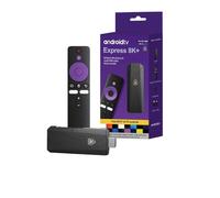 Android 14.0 tv stick 4k with S905Y4 Processor, 2GB RAM 16GB Storage, Dual-Band WiFi 2.4G/5G, BT 5.2, HDMI, USB Port, Type-C Power, Bluetooth Voice Remote - 4K @ 60fps Streaming Device