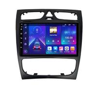 Android 14 2 Din Car Stereo for Benz C/CLK Class W203 W209 2000-2005 - 9 Inch Screen FM RDS Radio with Wireless Carplay/Android Auto GPS Navigation Bluetooth WiFi Steering wheel controls(P4 4G+WIFI 8C