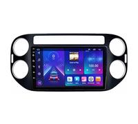 Android 14 2 Din Car Stereo for Volkswagen Tiguan 2006-2016 - 9 Inch Screen FM RDS Radio with Wireless Carplay/Android Auto GPS Navigation Bluetooth WiFi Steering wheel controls(P4 4G+WIFI 8Core 4G+64