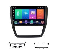 Android 14 2 Din Car Stereo for VW Volkswagen Sagitar Jetta 6 2011-2018 - 9 Inch Screen FM RDS Radio with Wireless Carplay/Android Auto GPS Navigation Bluetooth WiFi Steering wheel controls(P2 WIFI 4-