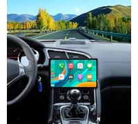 Android 14 4G+64G Car Stereo Radio for Peugeot 3008/5008 2009-2016 Carplay 9 Inch Bluetooth Player with AHD Camera and Mic GPS Navigation Head Unit Mirror Link/Split Screen