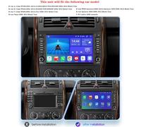 Android 14 Autoradio for Mercedes-Benz Classe B W169 W245 A150 A170 B170 B200, 8" Dual DIN GPS Navigation, Wireless Carplay, Android Auto, Bluetooth 5.0, RDS/FM, DSP.