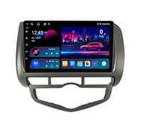 Android 14 Car Navigation System for Honda Jazz City 2002-2007, 9-Inch Touchscreen Double DIN, Bluetooth Audio Receiver, Satellite Navigation, RDS, Hands-Free Calling
