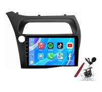 Android 14 Car Radio Sat Navi for H-onda Civic Hatchback LHD/RHD(2006-2012) 9 Inch Touchscreen Multimedia Player with Wireless Carplay GPS Navigation FM RDS Bluetooth 5G-WiFi SWC DSP,M400S