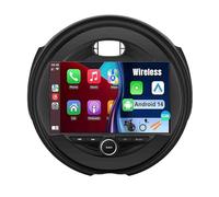 Android 14 Car Stereo 9 inch HD IPS Touch Screen Car Radio for BMW Mini 2014-2020 with Wireless Carplay Android Auto GPS Bluetooth WIFI SWC FM + AHD Backup Camera(U4(6+128))