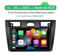 Android 14 Car Stereo for Ford Fiesta 2006-2008 Car Radio 9" IPS Touched GPS Navigation Built-in DSP Bluetooth USB Car Play LTE RDS Radio Support TPMS AHD Camera DAB+