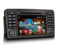 Android 14 Car Stereo for Mercedes Benz ML/GL Class W164 X164 7 inch Touchscreen Radio with Wireless Carplay Android Auto, Bluetooth 5.0 GPS DVD WiFi FM RDS SWC DAB+ Canbus 8 Core 4GB+64GB