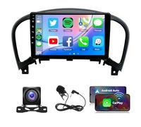 Android 14 Car Stereo for Nissan Juke 2010-2014 Carplay Android Auto 9 Inch Android Touchscreen Double Din Car Radio Receiver GPS Navigation Wifi Bluetooth FM RDS Radio SWC Backup Camera Mic, 4+64G