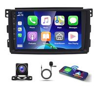 Android 14 Car Stereo for Smart Fortwo 2005 2006 2007 2008 2009 2010 Car Radio 9inch HD Touchscreen with Wireless Carplay Android Auto Bluetooth GPS WiFi FM RDS Backup Camera, 2G+32GB