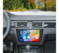Android 14 Car Stereo Upgrade for BMW E90 E91 E92 E93 2005-2012 with Wireless Carplay Android Auto 9 Inch IPS Touch Screen 2 DIN Car Radio Headunit GPS Sat Navi WiFi HiFi Bluetooth FM RDS Camera Mic