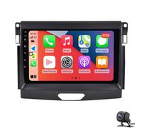 Android 14 Double Din Car Radio Compatible with For F-ord Ranger 2015-2020, 9" Touch Screen Car Stereo with Wireless Carplay Android Auto GPS Navigation WiFi Mic Backup Cam(Size:4 CORE 1+32G,Color:B)