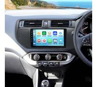 Android 14 Double Din Car Stereo for Kia Rio 2011 2012 2013-2015 with CarPlay Wireless Android Auto Sat Nav 9 Inch HD Touch Screen Car Radio Head Unit GPS WiFi FM RDS Bluetooth SWC Backup Camera