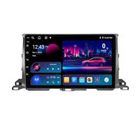 Android 14 Double Din Car Stereo For Toyota Highlander 2013-2018 Head Unit 9”IPS Touchscreen Multimedia Player with Backup Camera Support Carplay Bluetooth GPS Sat Nav RDS SWC(A,T2 8Cor