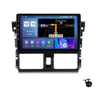 Android 14 Double Din Car Stereo Radio for T-OYOTA VIOS 2014-2016 GPS Sat Nav Navigation 9" Multimedia Video Player Built-In DSP FM BT Wifi SWC 4G 5G Carplay Plug And Play,M200S