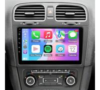 Android 14 Double Din Car Stereo Radio for Volkswagen GOLF MK5 MK6, 9 Inch HD Touch Screen w/CarPlay Wireless Android Auto Sat Nav Head Unit GPS WiFi FM RDS Bluetooth SWC Backup Camera 2+64GB