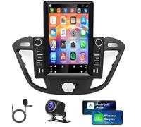 Android 14 Head Unit Double Din Car Stereo for Ford Transit Tourneo Custom 2012-2021 9.7Inch 2+32G Wireless Carplay Android Auto Car Radio GPS Sat Nav FM/RDS Receiver w/AHD Rearview Camera Mirror Link