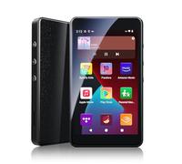 Android 14 MP3 Player with Spotify, Play Store, Amazon Music, Audible, Libby, 96GB PECSU 4" Touch Screen MP4 Music Player for Kids with Parental Control, Eye-Care Mode (2000mAh, Space Black)