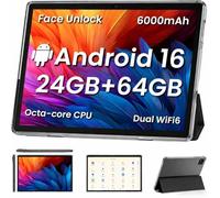 Android 14 Tablet,10 inch Tablets, Octa Core CPU, 10GB+64GB+512GB Expansion, 1280x800 HD IPS Touchcreen Display, Wi-Fi6, Dual Camera, 6000mAh Battery, Bluetooth5, 2 in 1 Tablet PC,Widevine L1 (Black)