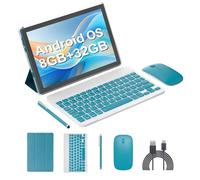 Android 14 Tablet 2 in 1 Tablets 10 Inch Tablet with Keyboard Mouse Case Protective Stylus 10.1" Tab 8GB+64GB Support 1TB Expansion 2MP+8MP Dual Camera 6000mAh Battery Bluetooth WIFI-6 Android Tableta