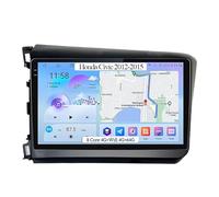 Android 15 9 Inch Double Din Radio Navigation for Honda Civic 2012-2015 Plug And Play Car Stereo Bluetooth FM Radio,WIFI/GPS/CarPlay With Reversing Camera,8 Core 4G+Wifi 4G+64G